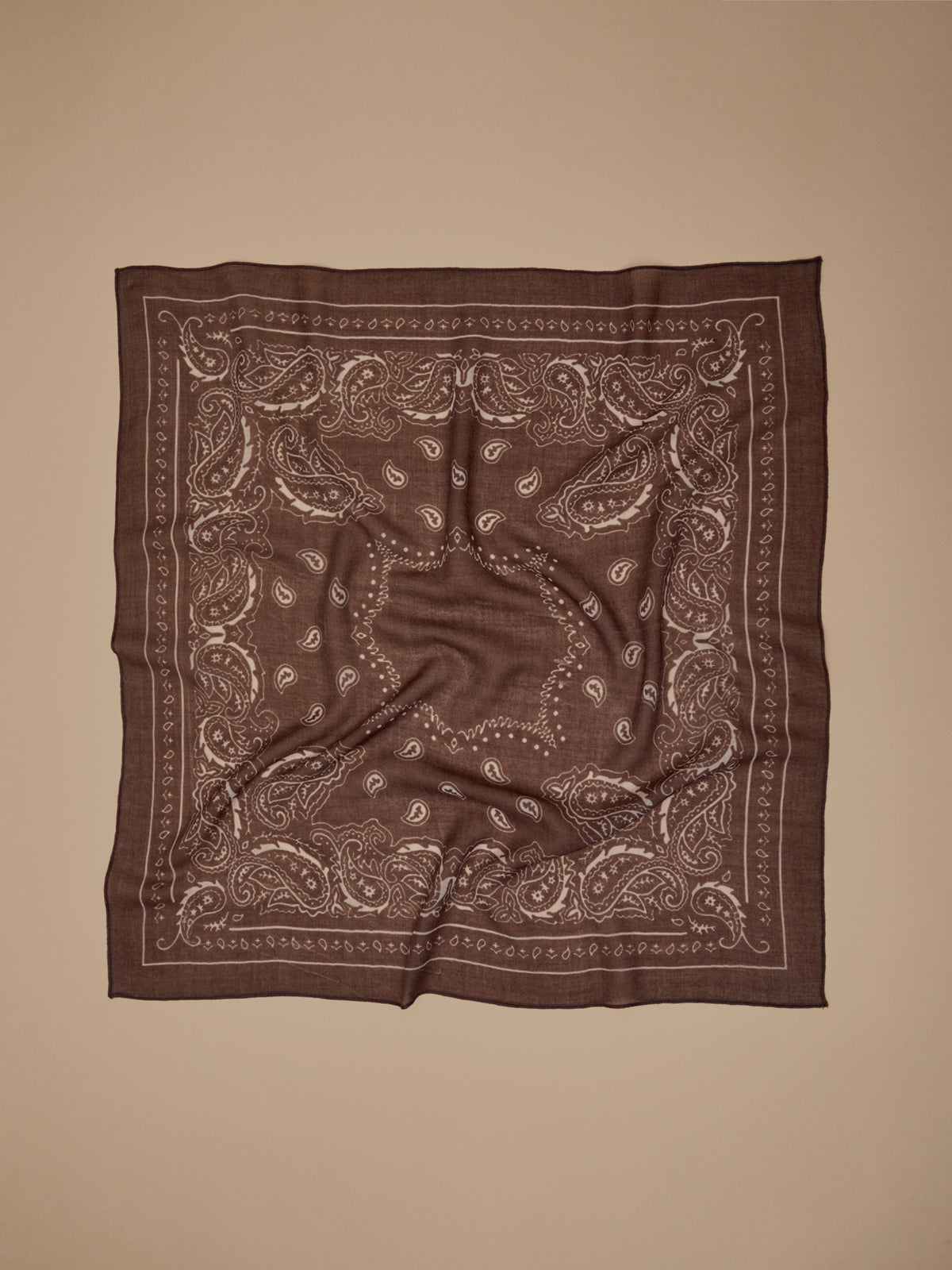 Bandana imprimé en laine femme
