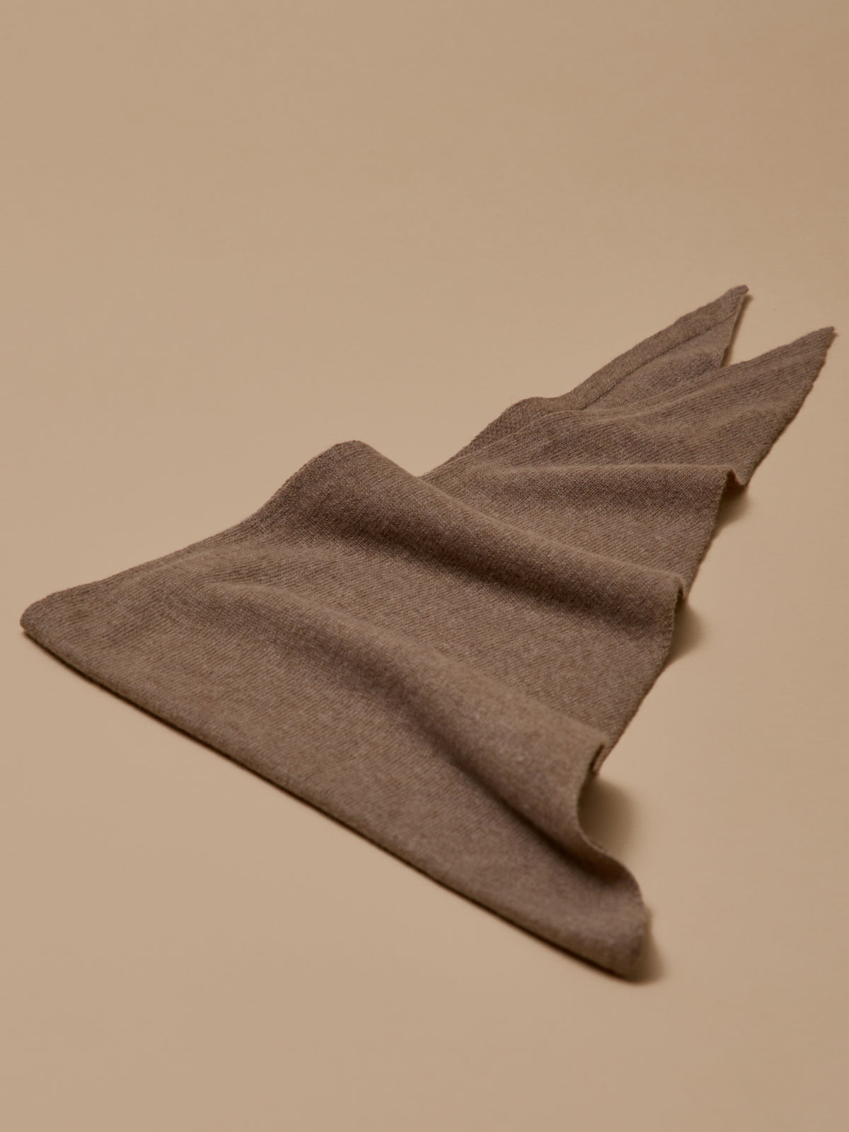 Écharpe triangle laine unie adulte