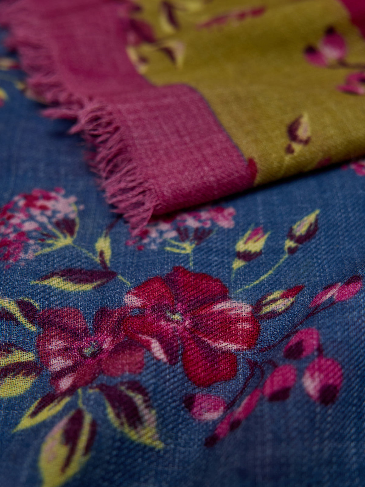 Foulard imprimé en laine femme