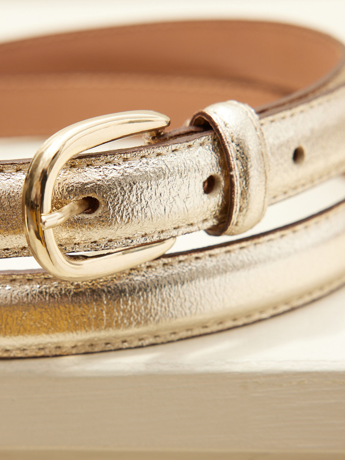 Ceinture fine cuir femme