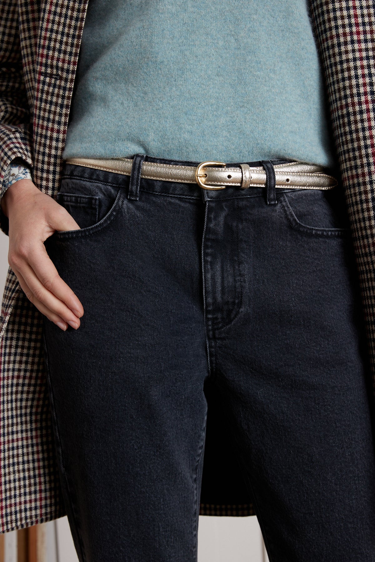 Ceinture fine cuir femme