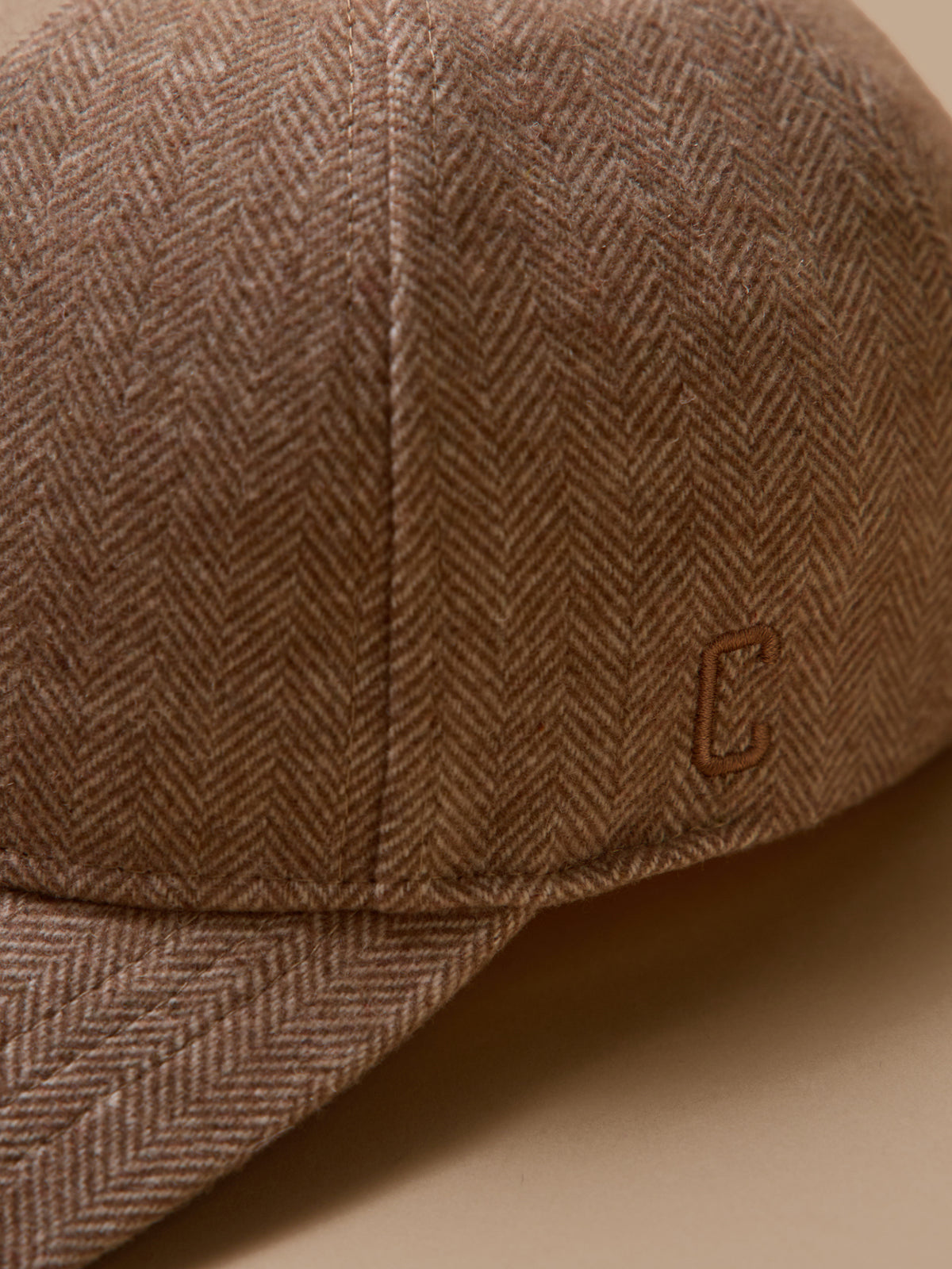 Casquette tweed chevrons adulte et ado