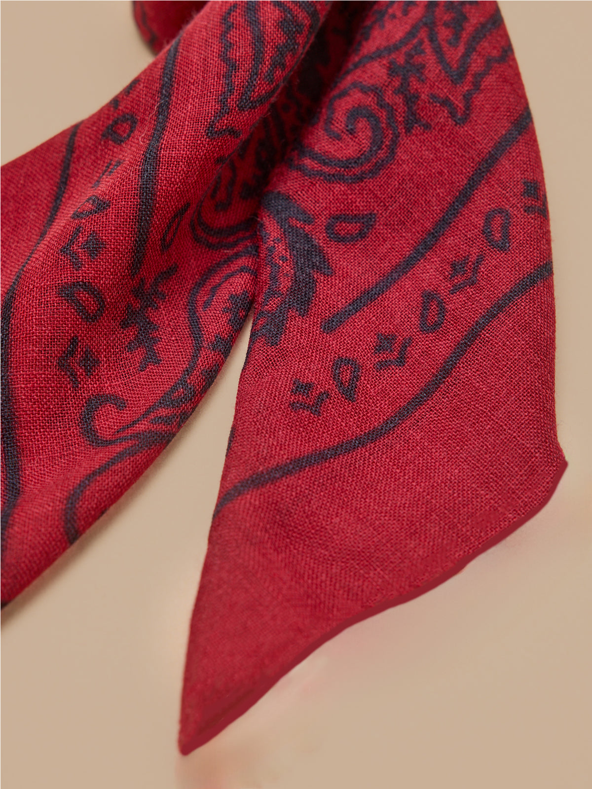 Bandana imprimé en laine unisexe