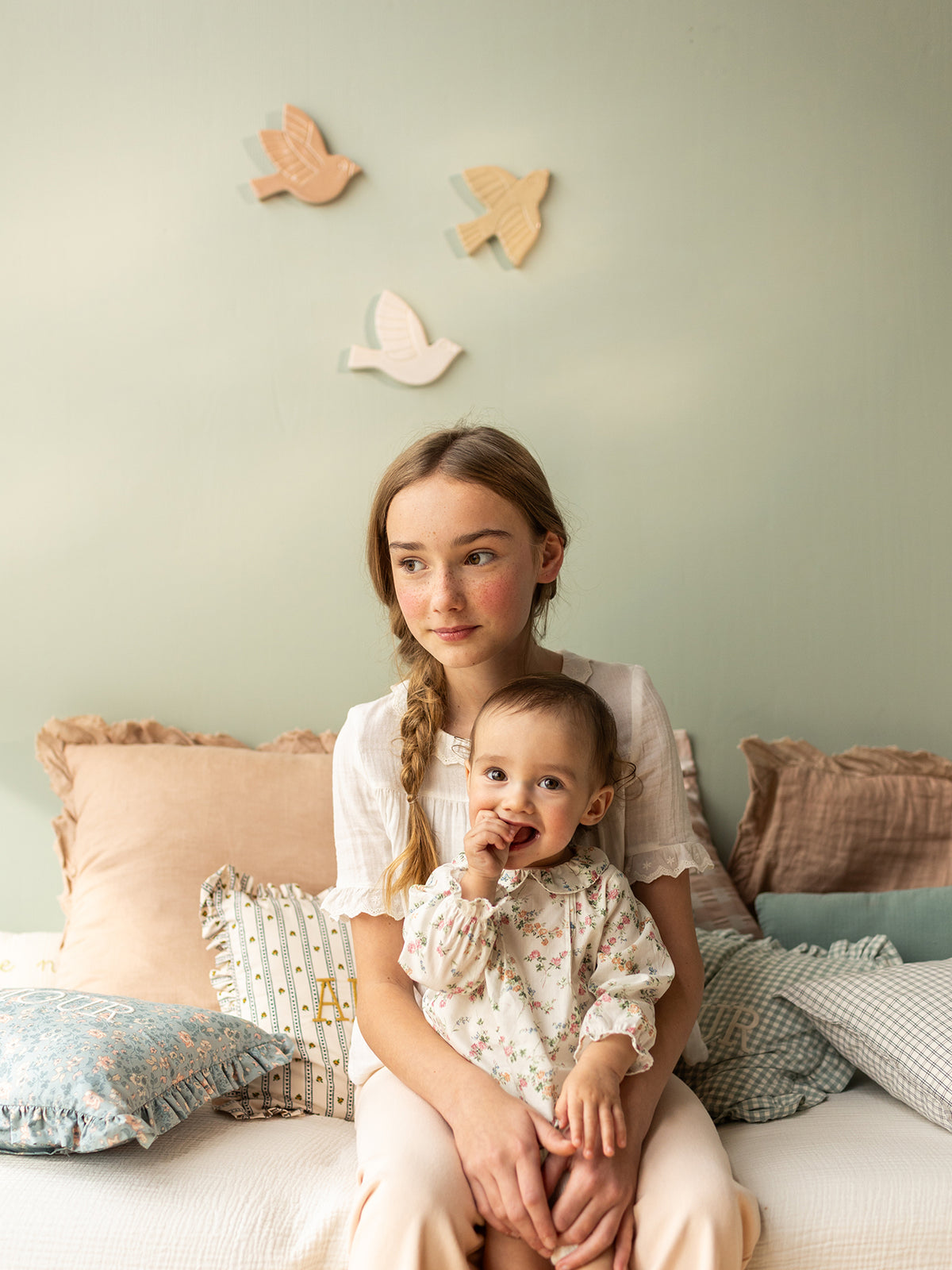 Guimpe en tissu Liberty Bébé