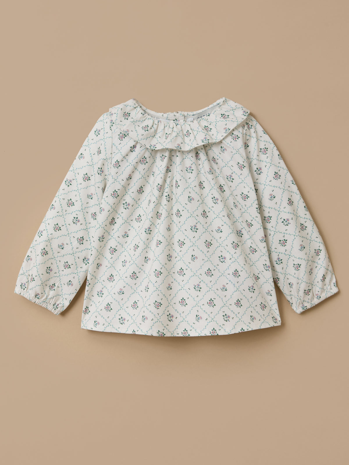 Blouse imprimée col froufrou Bébé