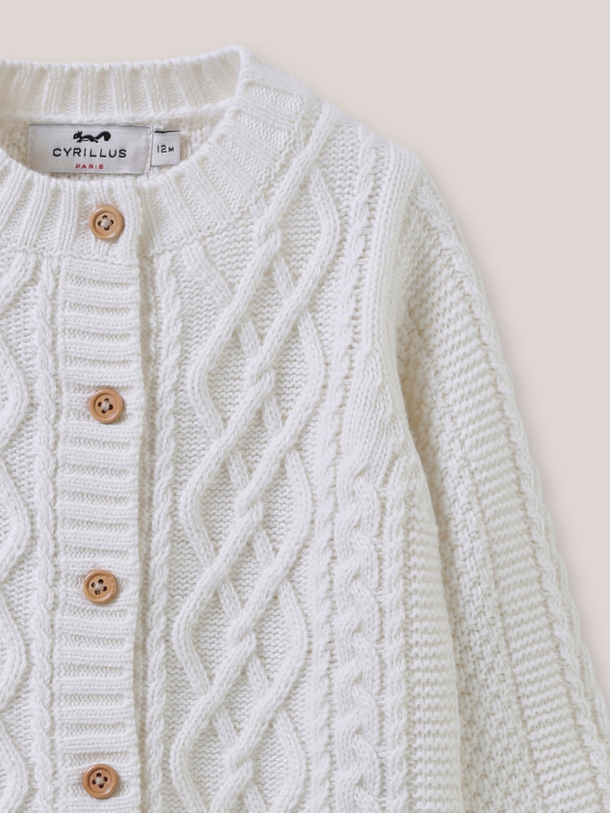 Cardigan Bébé à torsades