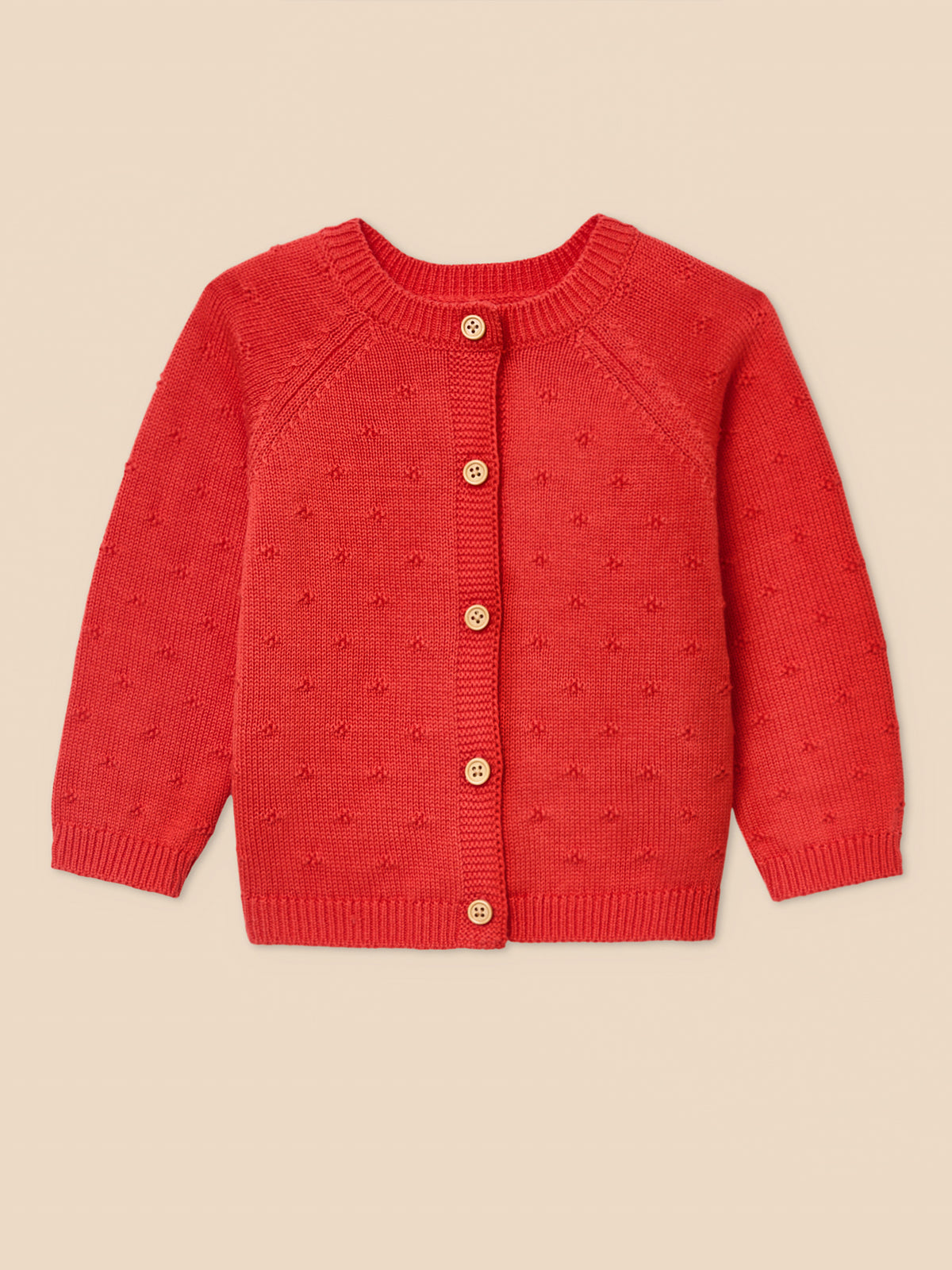 Cardigan maille ajourée bébé - Coton biologique