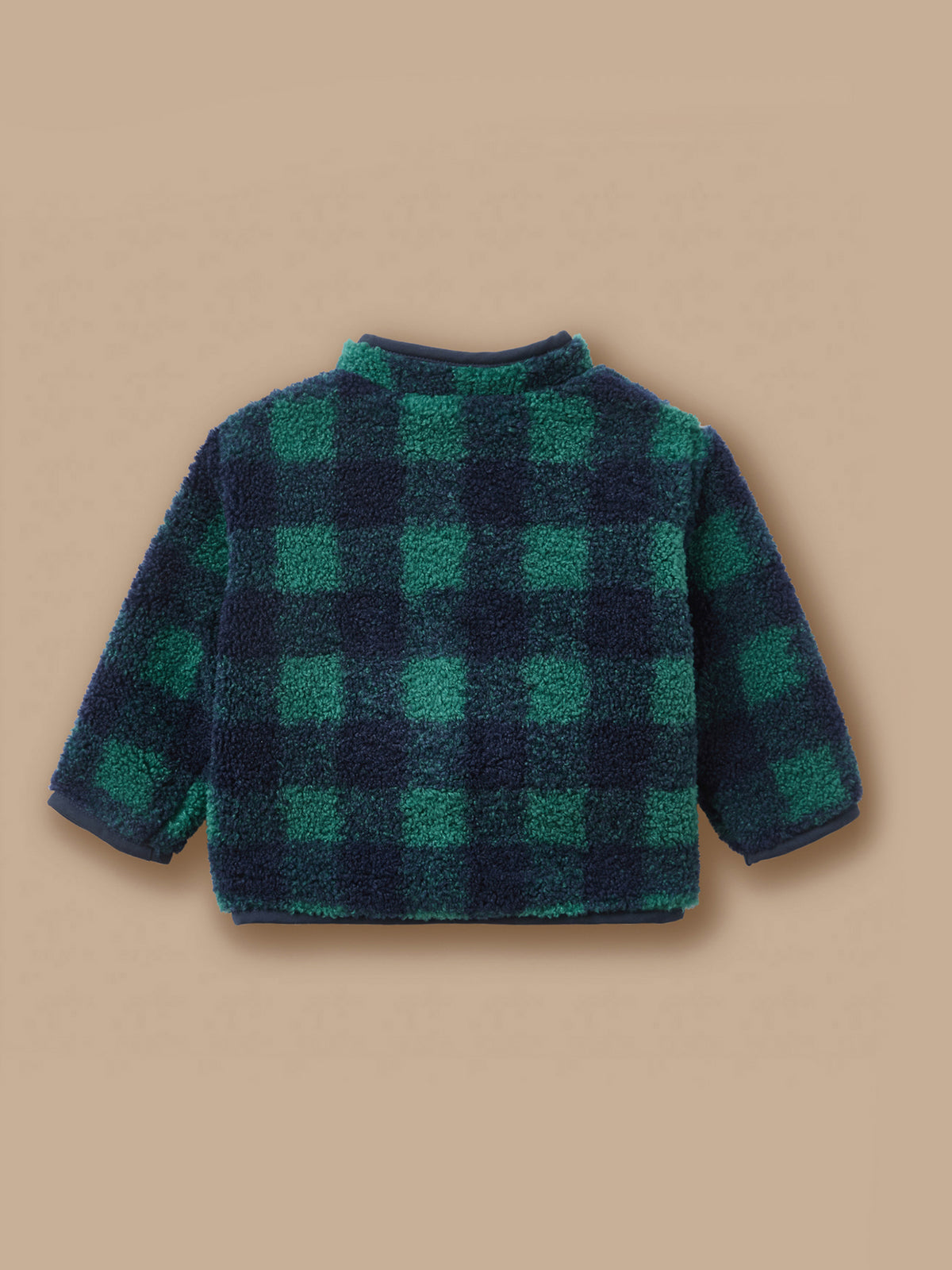 Gilet carreaux en sherpa Bébé