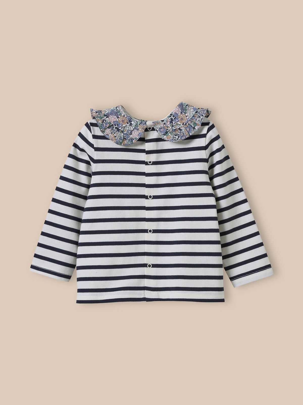 T-shirt col en tissu Liberty Bébé - Coton biologique