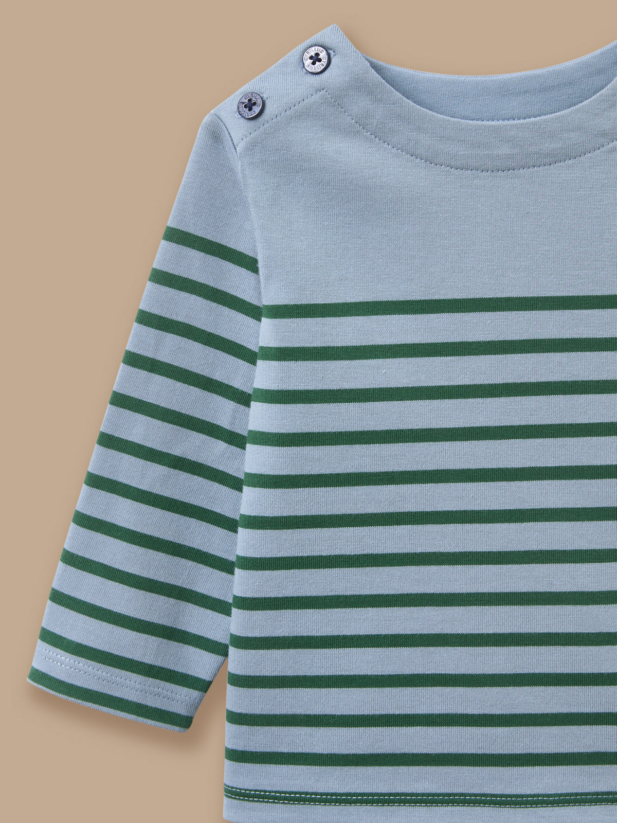 T-shirt marinière boutonné Bébé