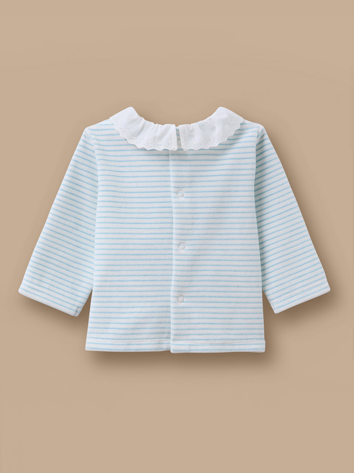 Pyjama rayé en velours Bébé