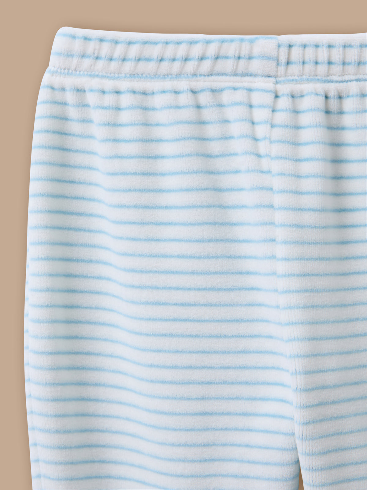 Pyjama rayé en velours Bébé