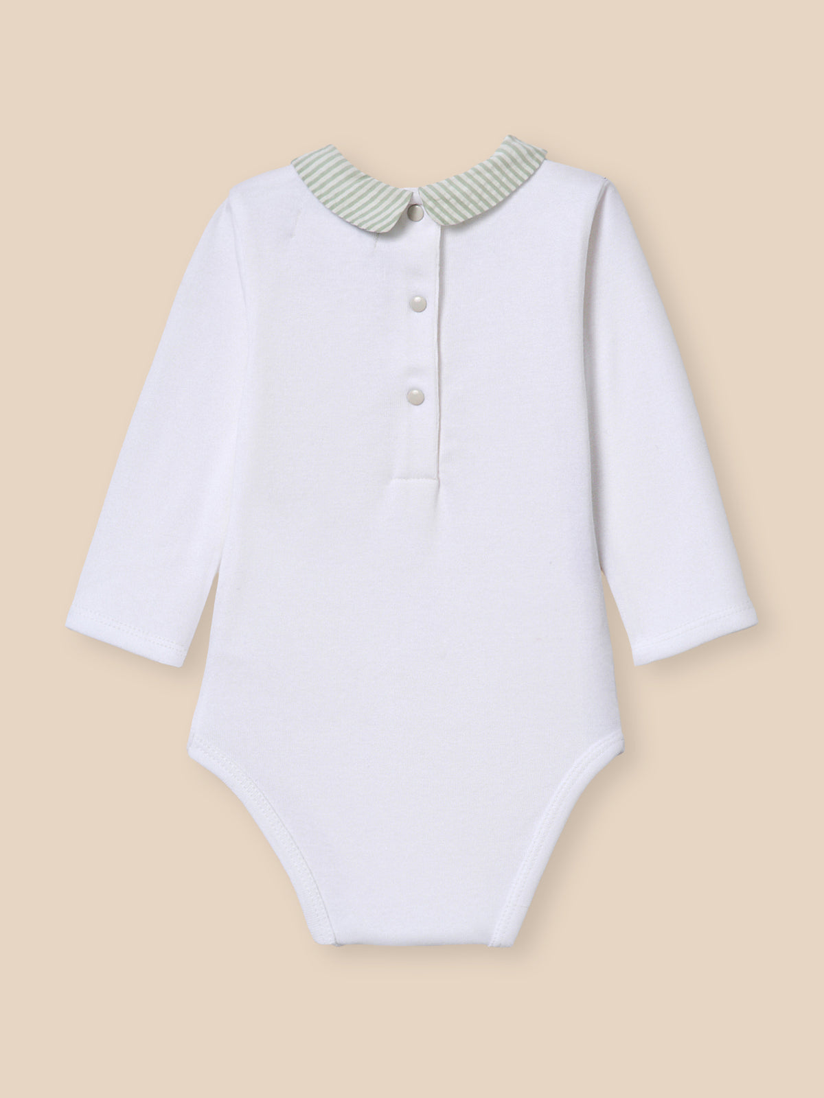 Body Bébé col à carreaux - Coton biologique