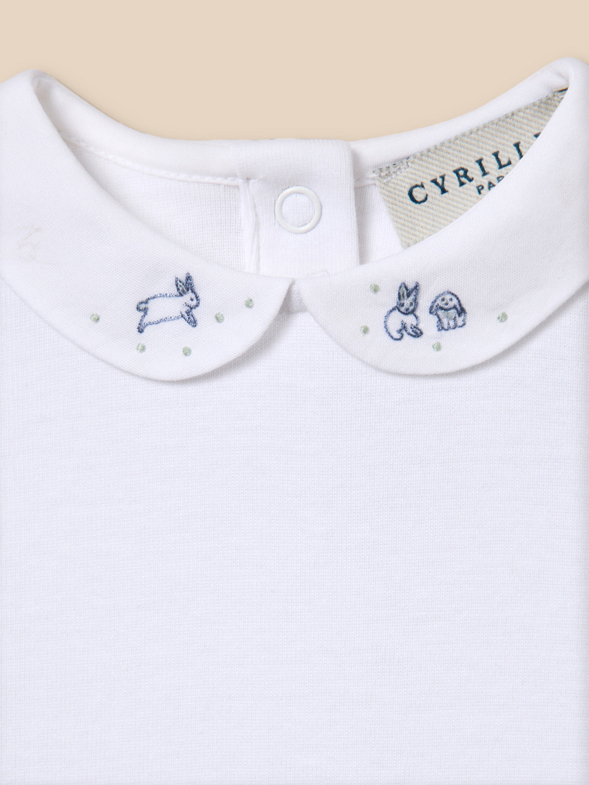 Body col brodé Bébé - Coton biologique