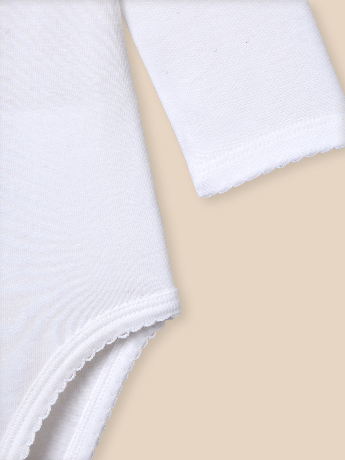 Body Bébé col en broderie anglaise - Coton biologique