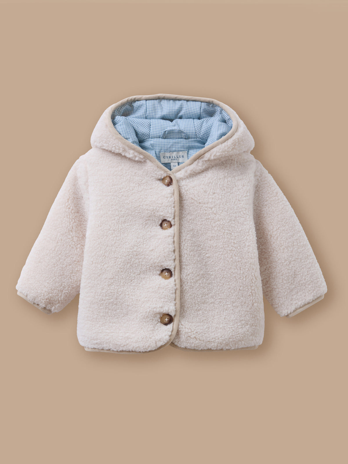 Veste burnous en sherpa Bébé