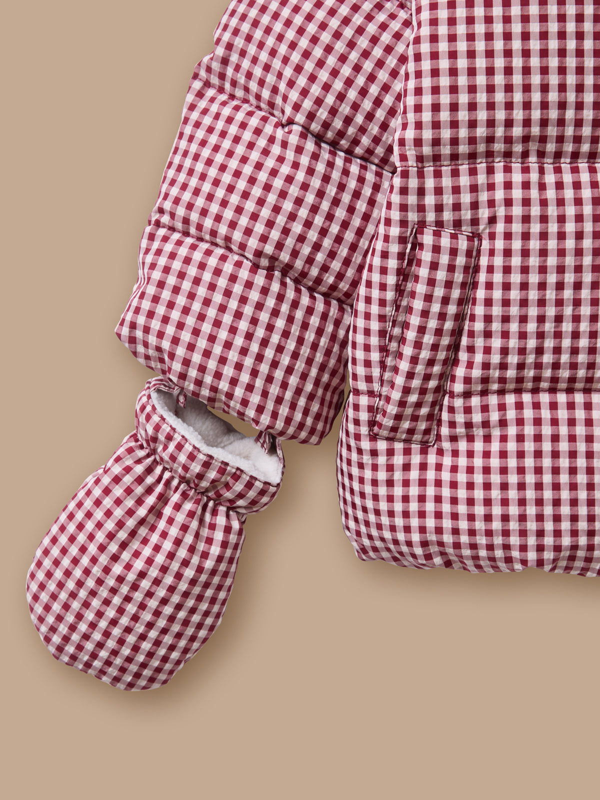 Doudoune motif vichy Bébé