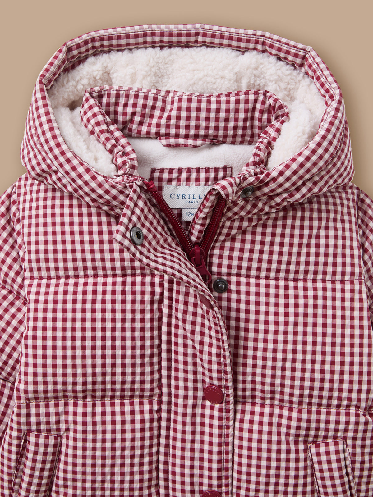 Doudoune motif vichy Bébé