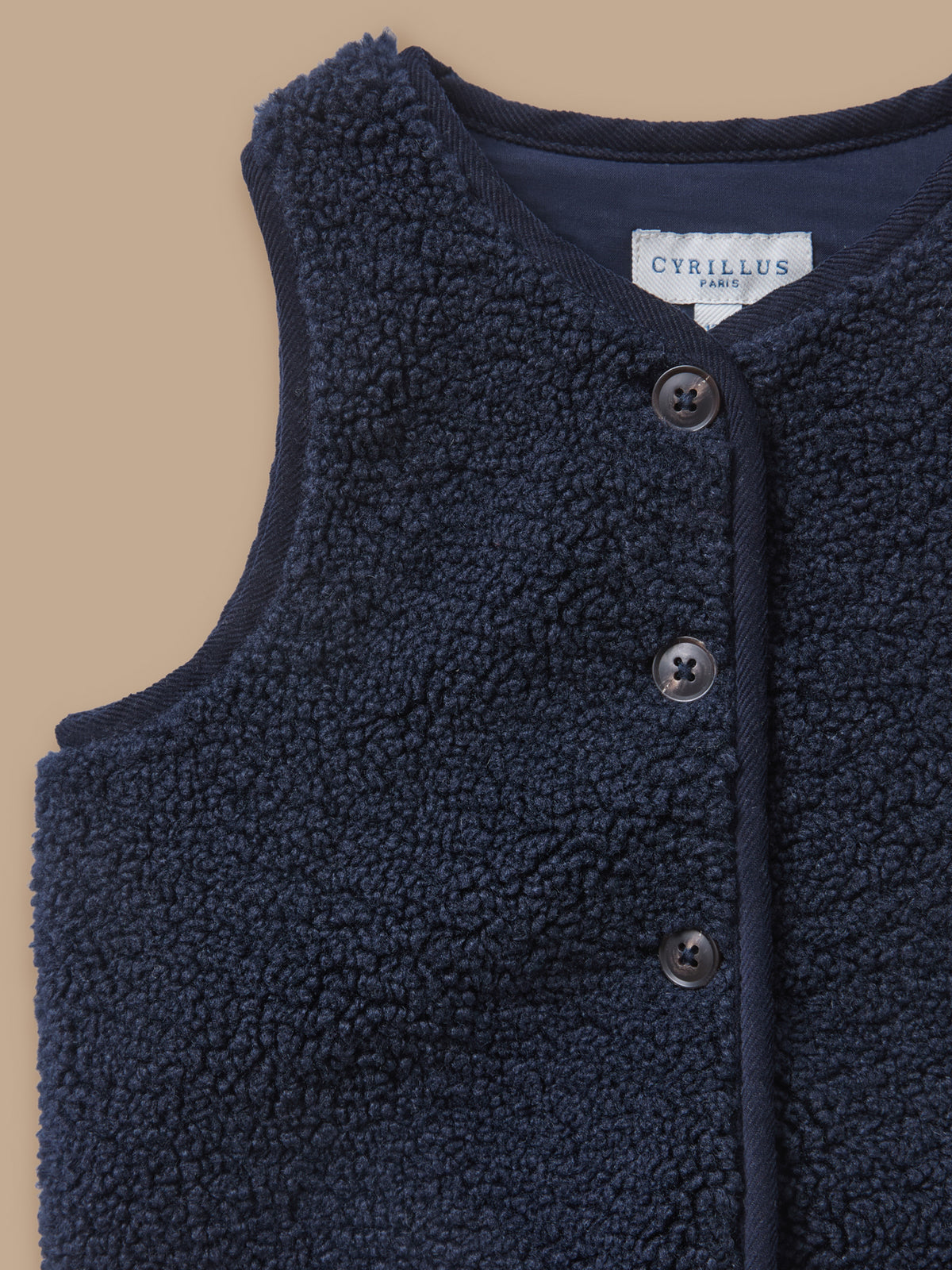 Veste sans manches sherpa bébé