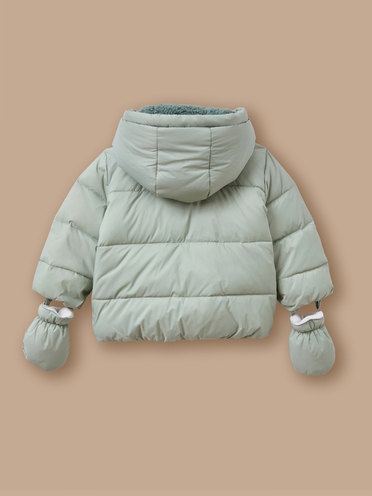 Doudoune unie doublée sherpa Bébé