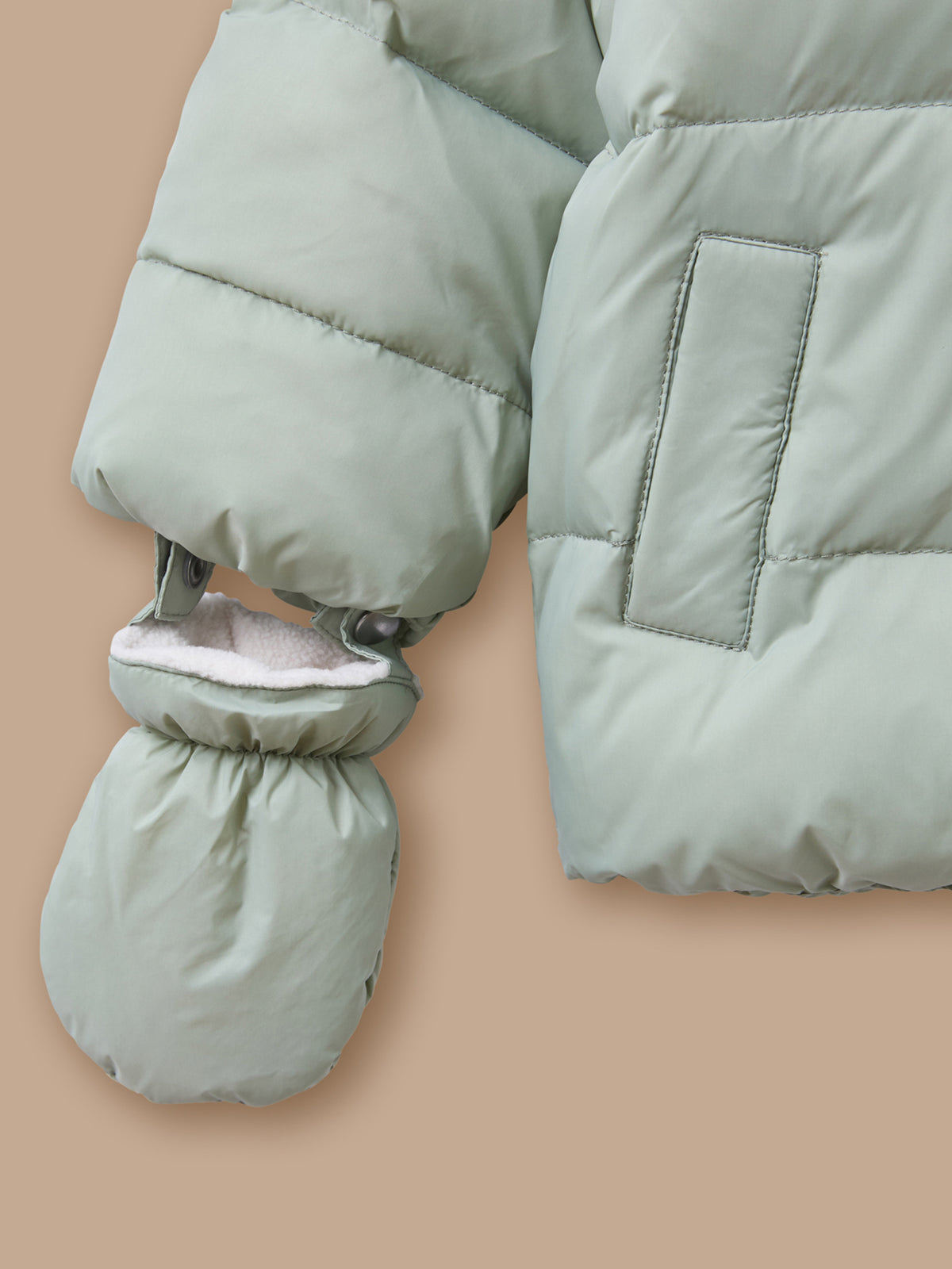 Doudoune unie doublée sherpa Bébé