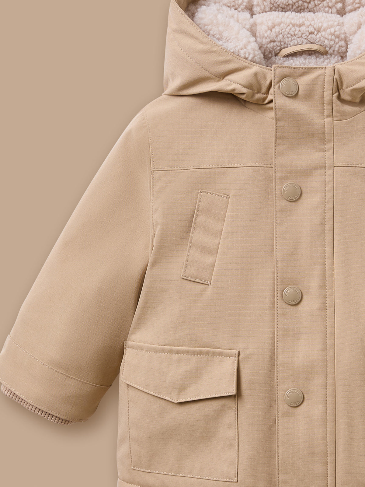 Parka doublée sherpa Bébé
