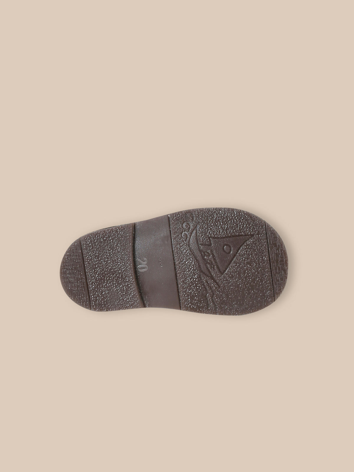Bottines festonnées en cuir bébé