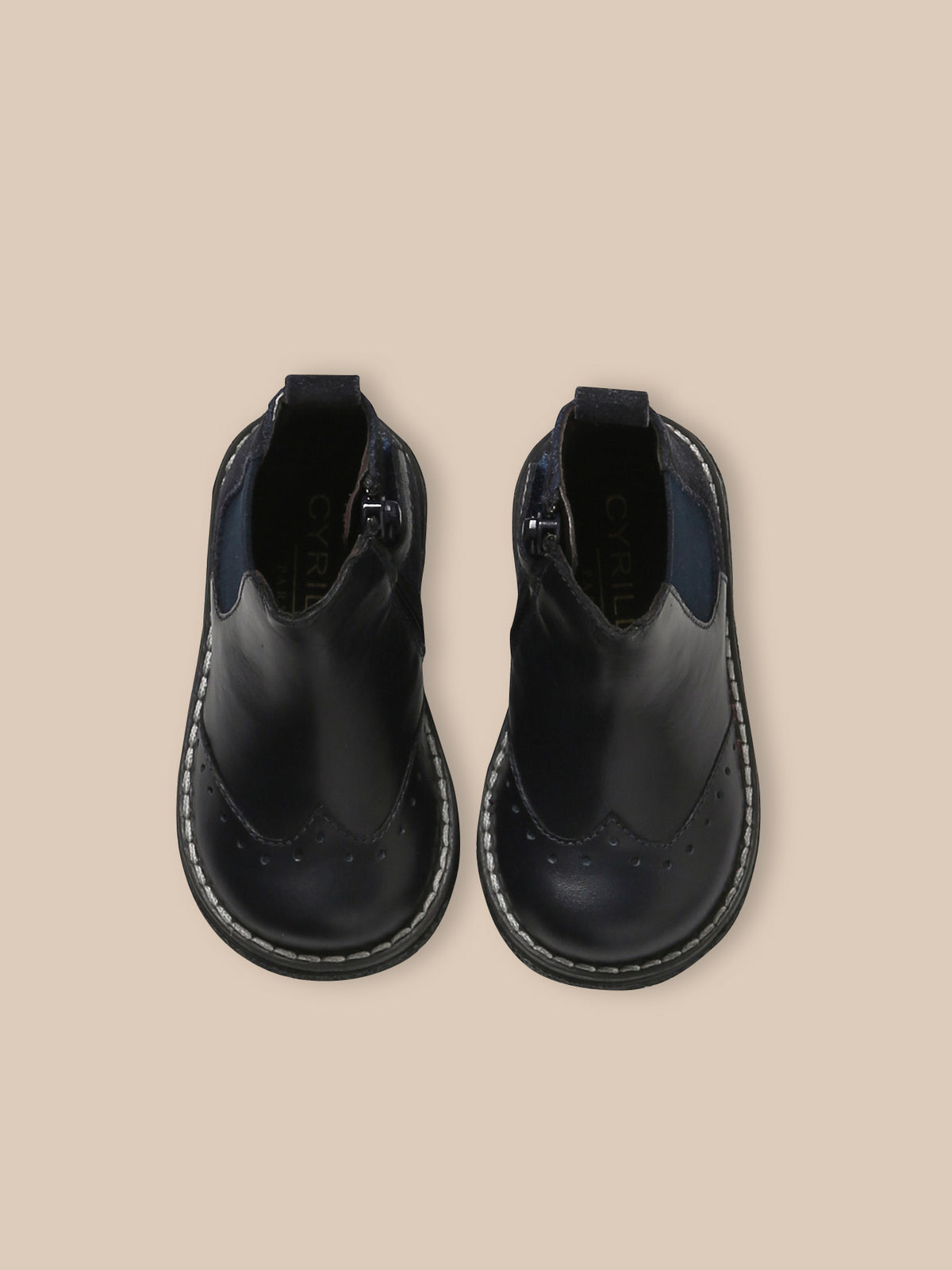 Boots Chelsea bébé en cuir