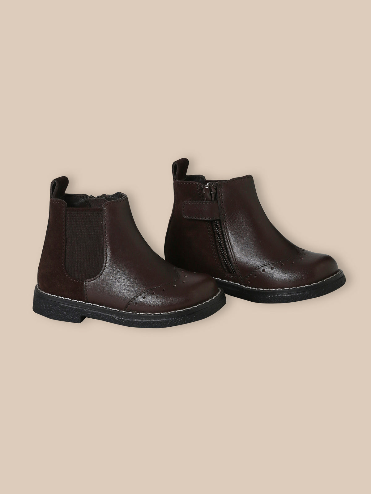 Boots Chelsea bébé en cuir