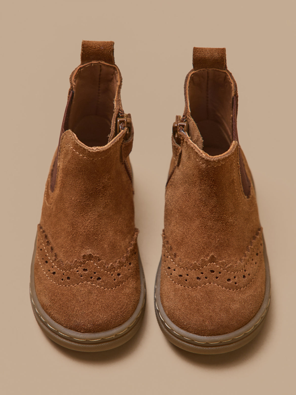 Boots chelsea bout fleuri cuir bébé