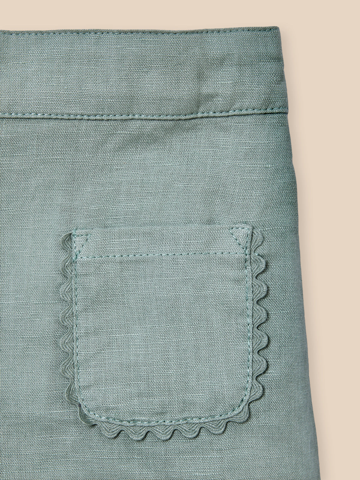 Short en lin et coton Bébé