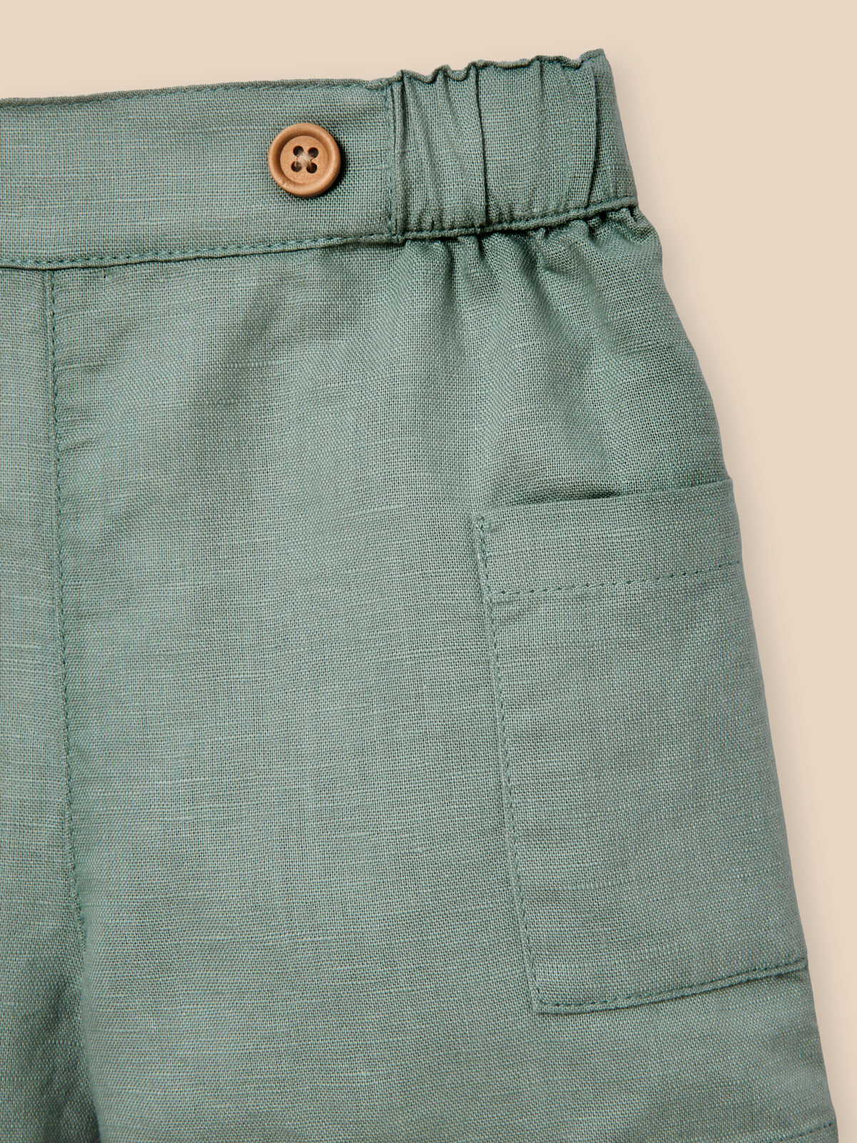 Short en lin et coton Bébé