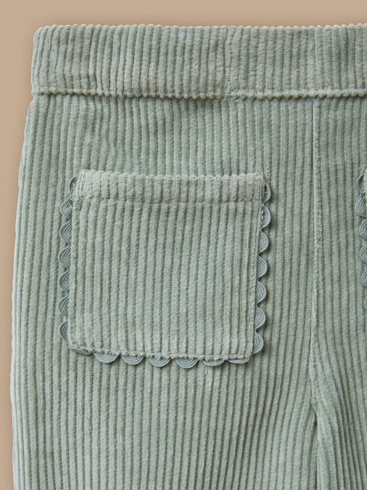 Pantalon en velours festonné Bébé