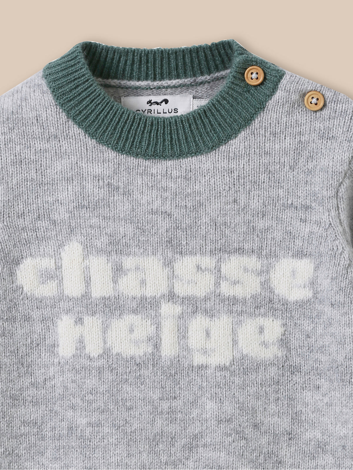 Pull ours Bébé en laine