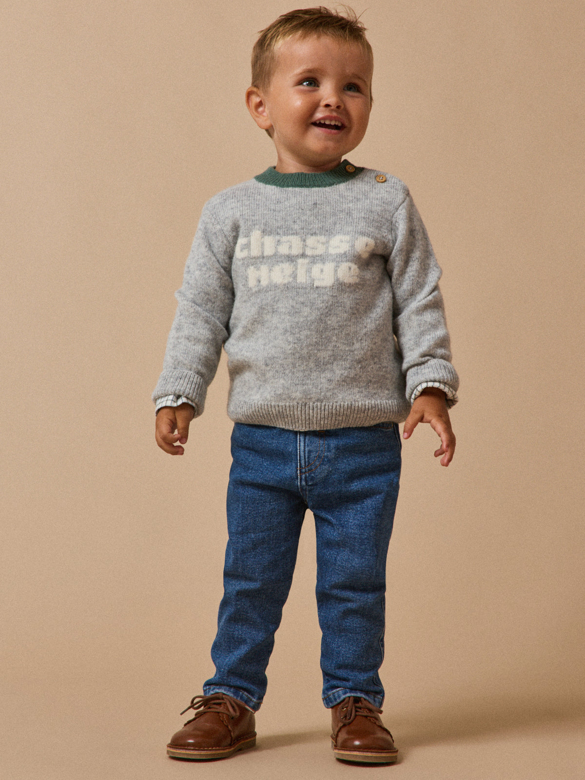 Pull ours Bébé en laine