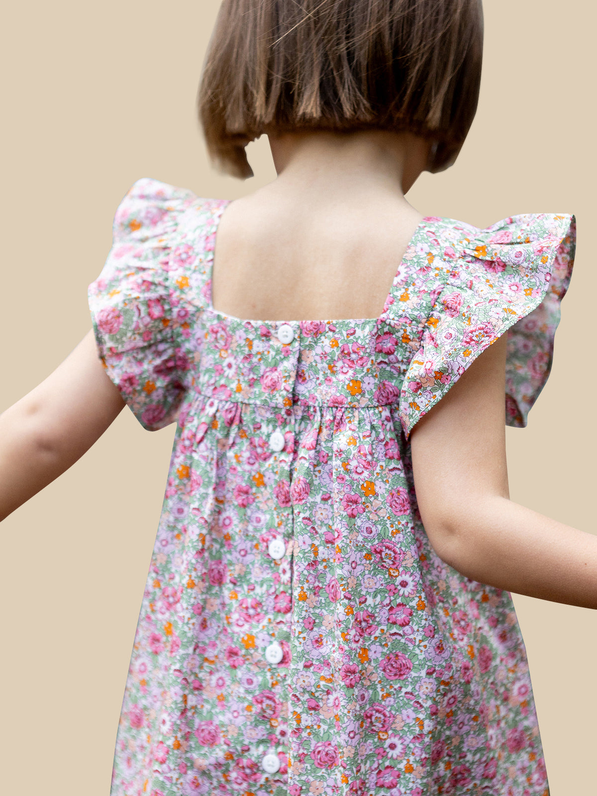 Robe Scarlette en tissu Liberty - Collection Fêtes et Mariages