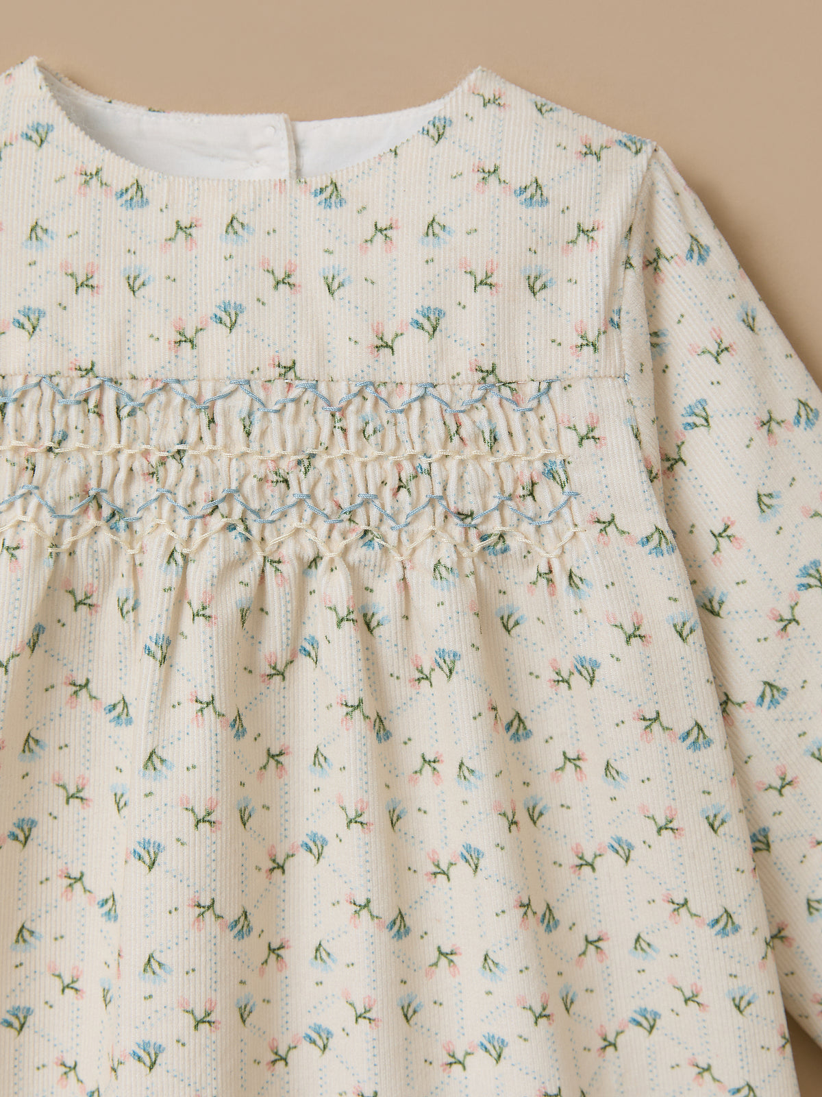 Robe imprimée en velours Bébé
