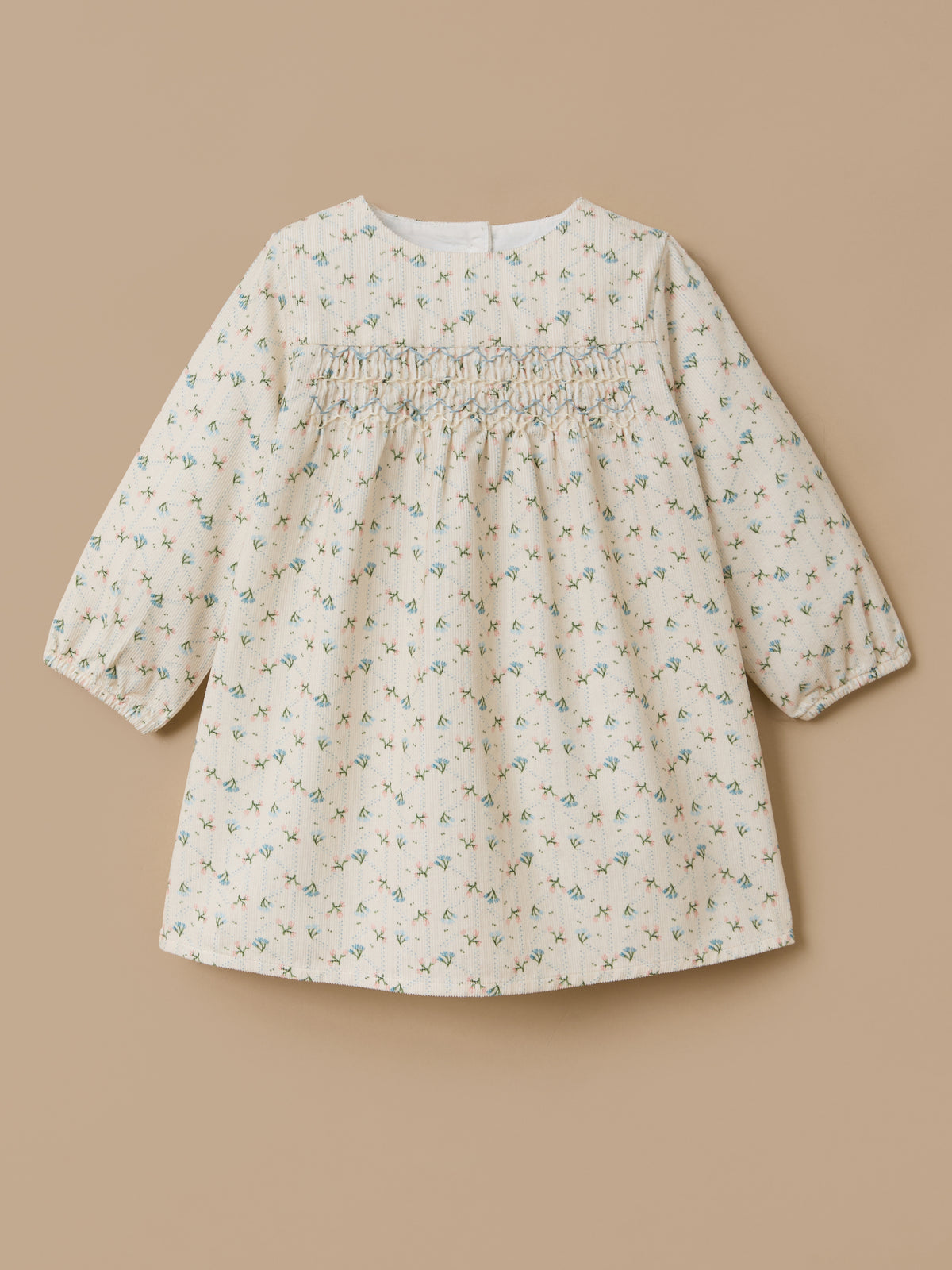 Robe imprimée en velours Bébé