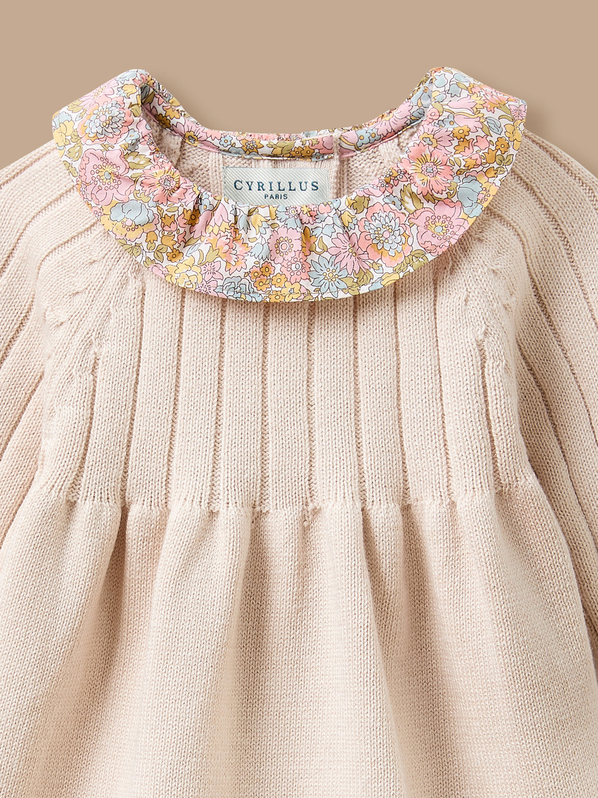 Robe Bébé Tricot col Liberty