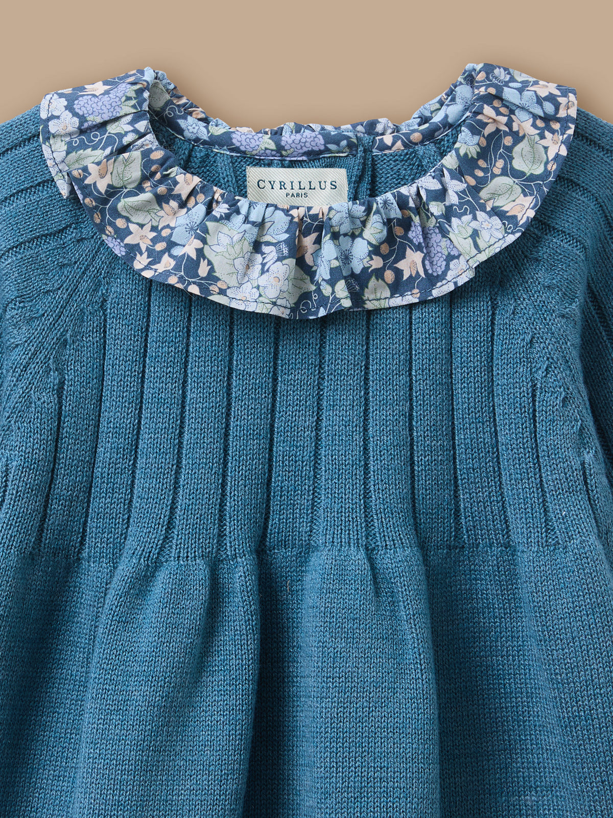 Robe tricot col Liberty Bébé