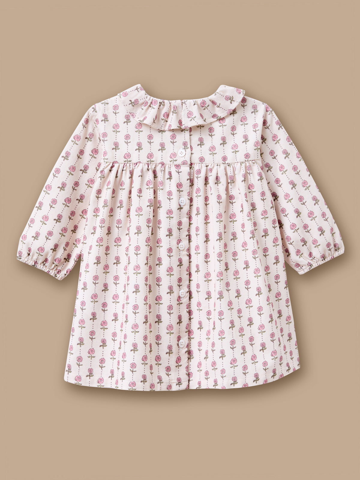Robe imprimée en velours Bébé