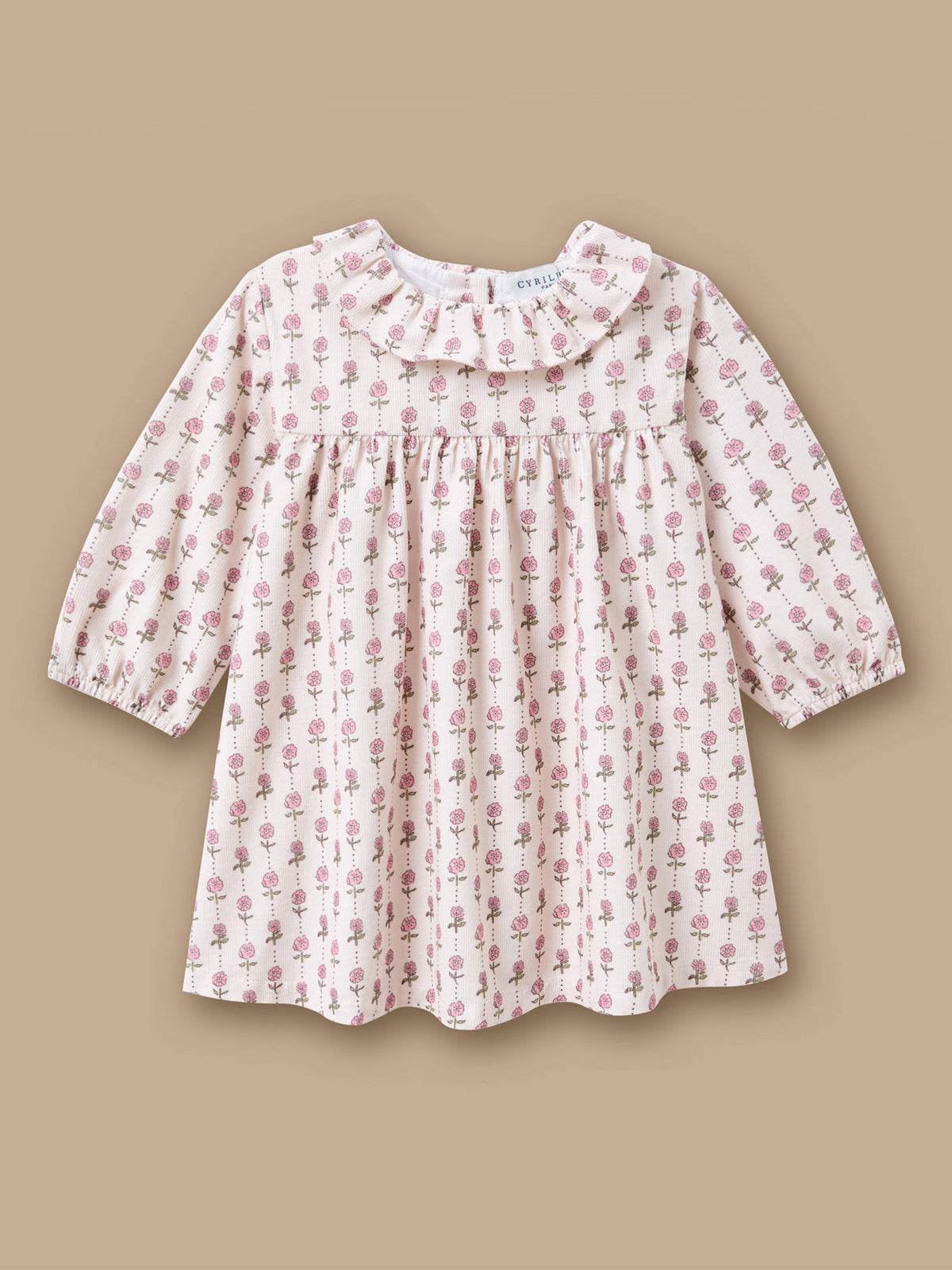 Robe imprimée en velours Bébé