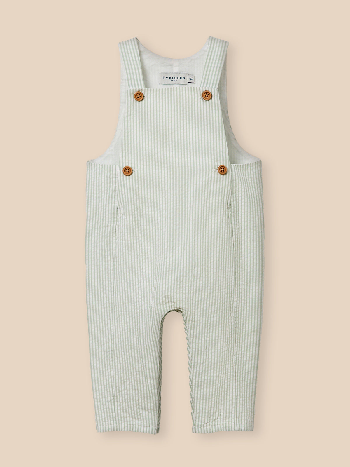 Salopette en seersucker Bébé