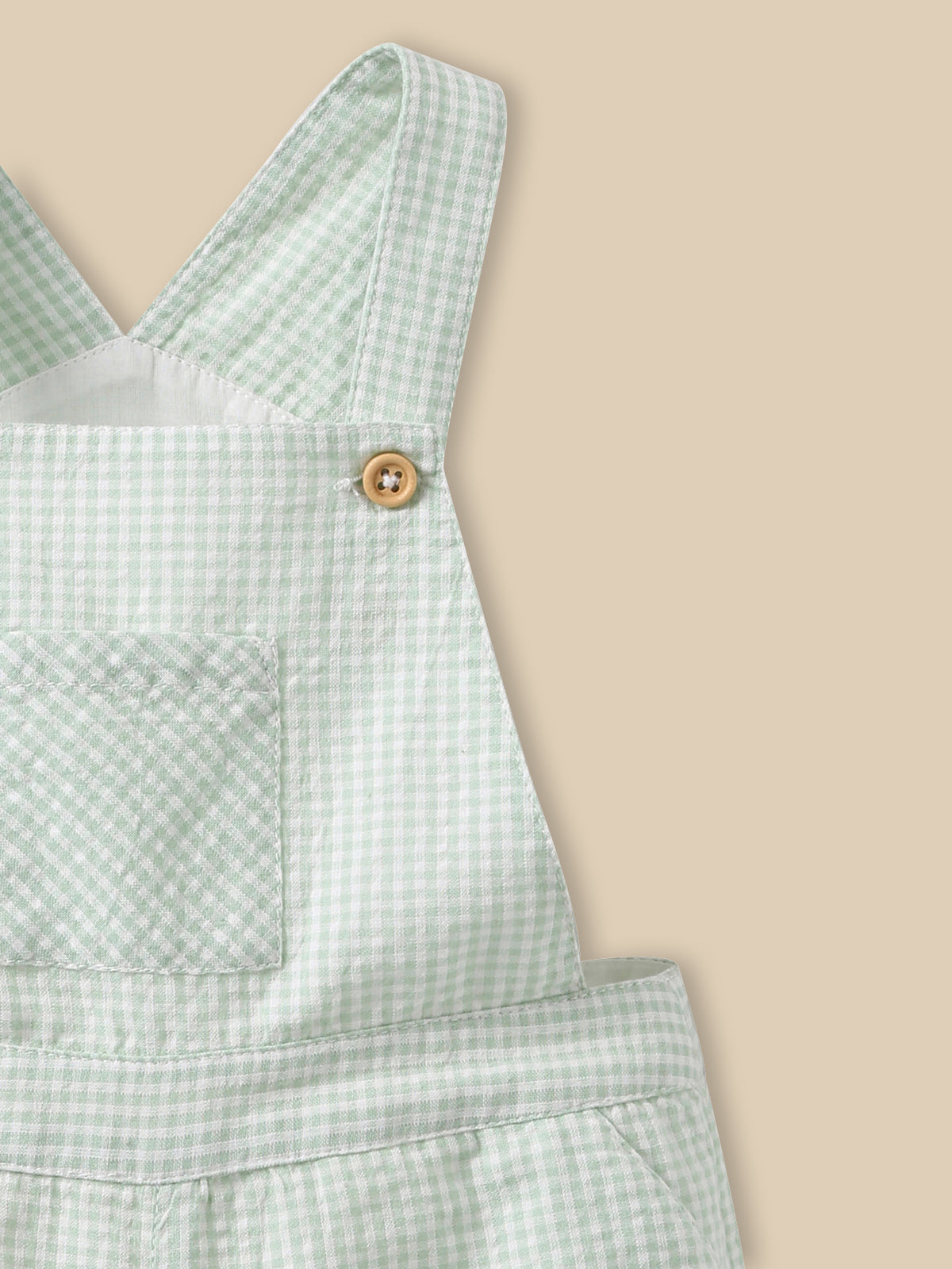 Salopette courte vichy Bébé