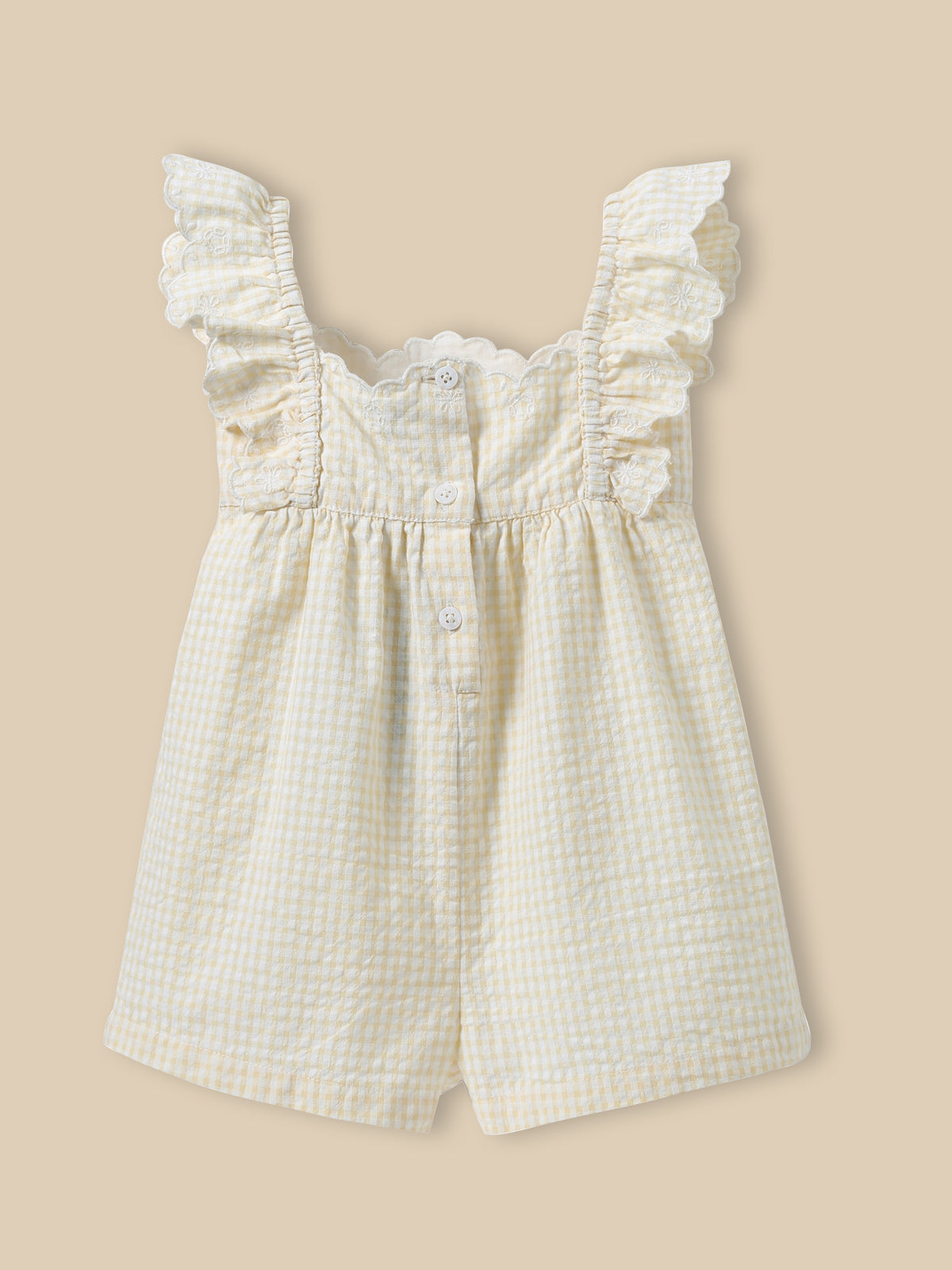 Combishort en vichy Bébé
