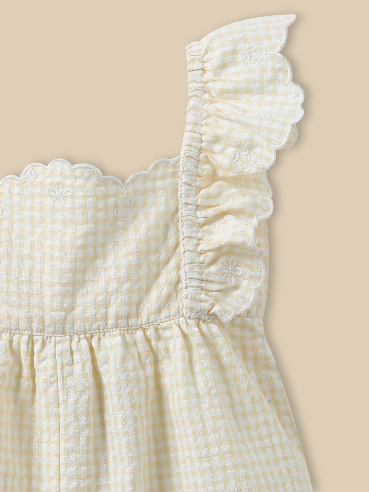 Combishort en vichy Bébé