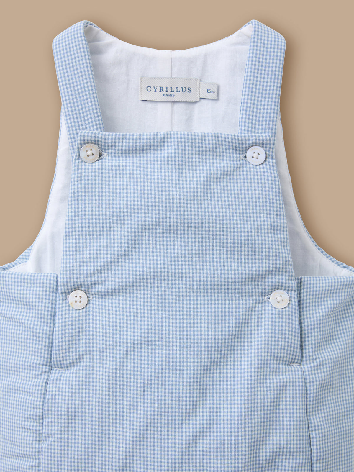 Salopette imprimée vichy Bébé