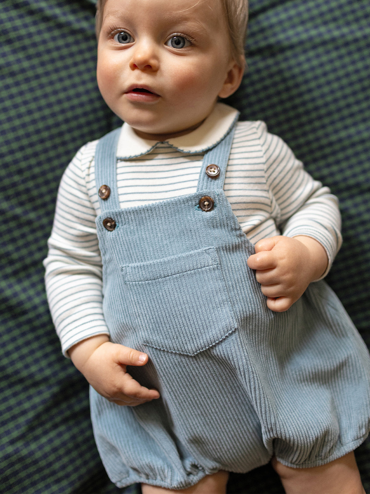 Barboteuse en velours côtelé Bébé