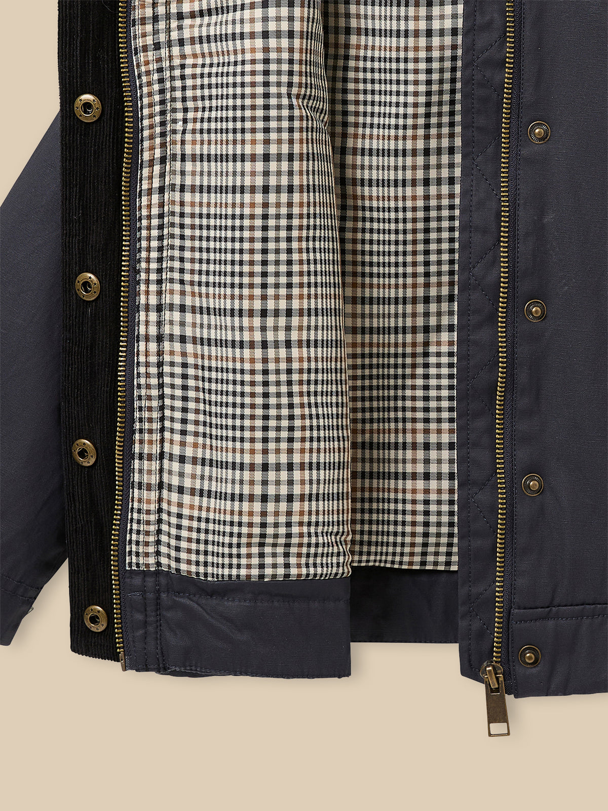 Veste en coton enduit