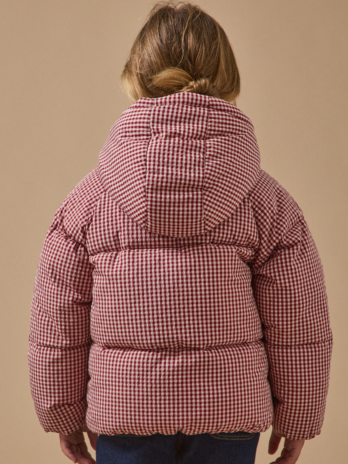Doudoune imprimée vichy Fille